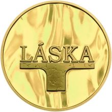 Ryzí přání LÁSKA - velká zlatá medaile 1 Oz